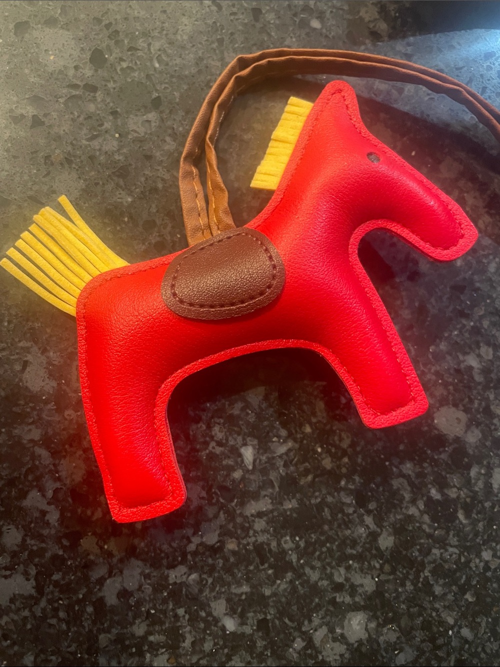 Red Horse Charm Bag Pendant - Unbranded